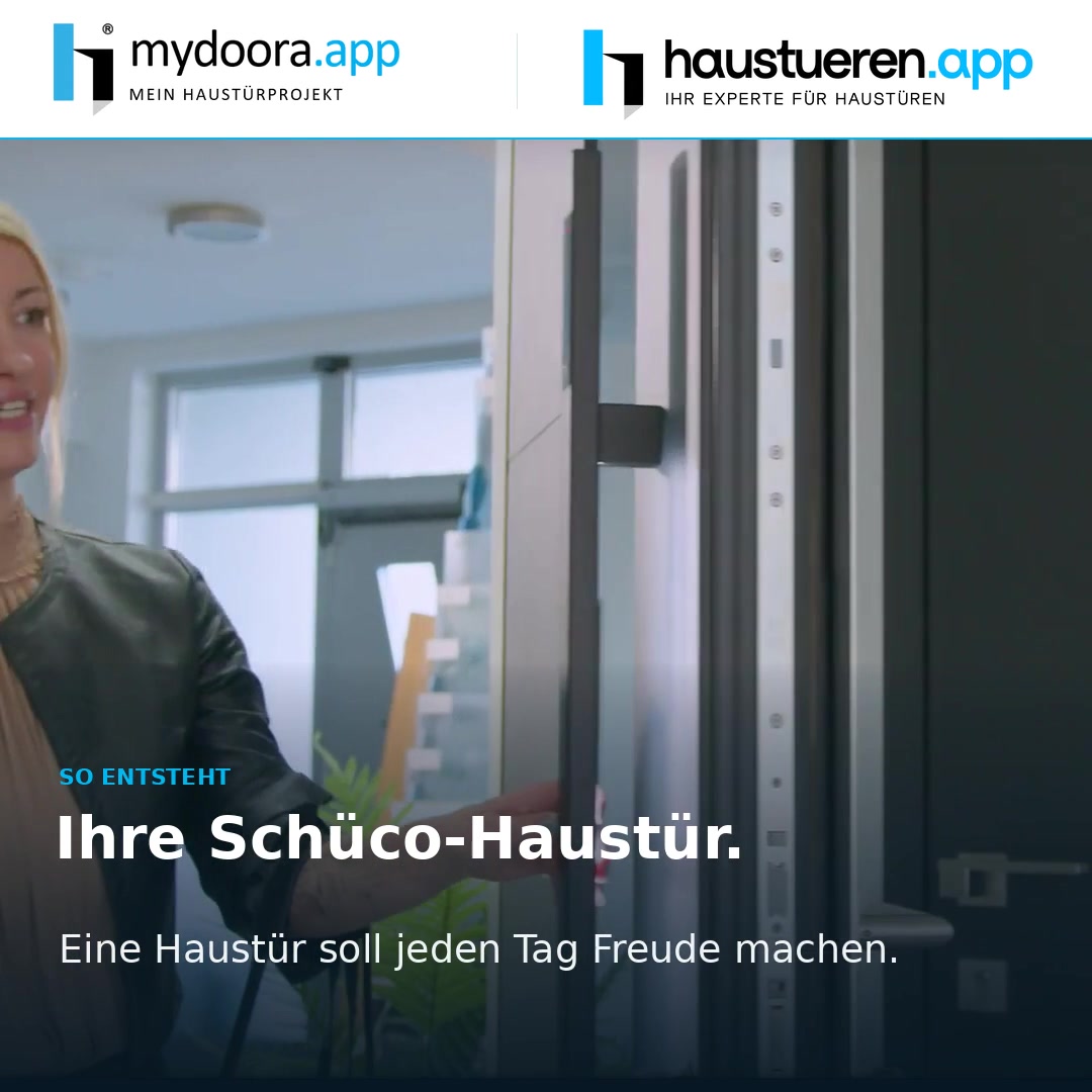 Film über die Fertigung einer Schüco Premiumhaustür